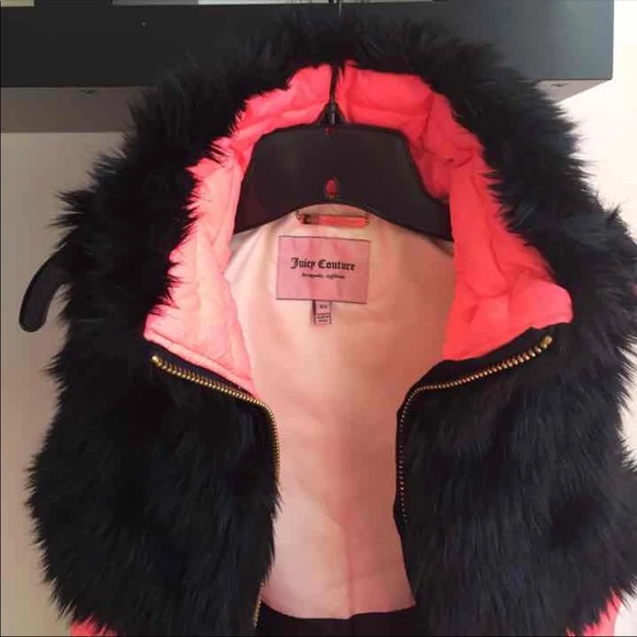 Juicy couture vest fur coat outerwear jacket xsml - Picture 4 of 17
